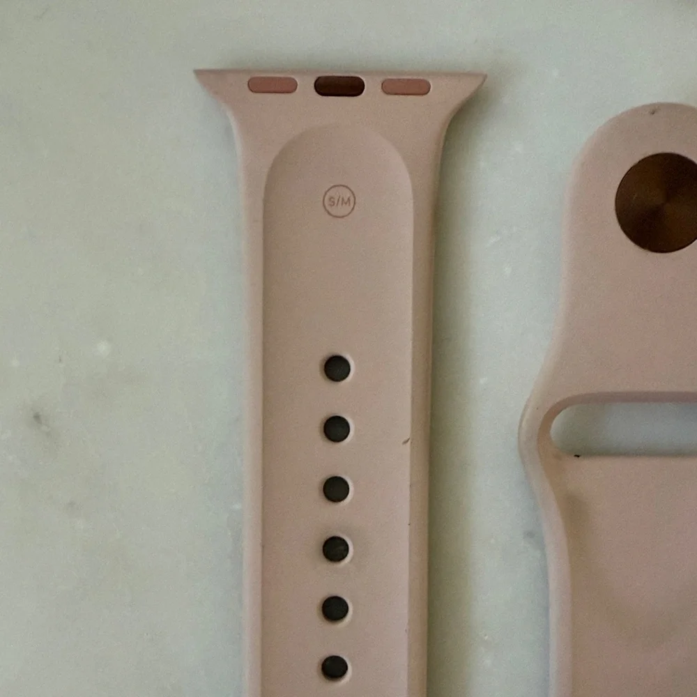 Apple Watch 38mm Pink Band with Rose Gold Hardware